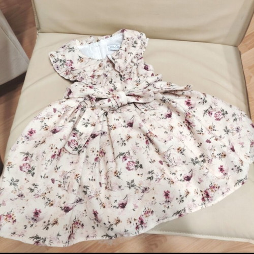 Girls' dress with lining and veils, size 92 cm, 2 years