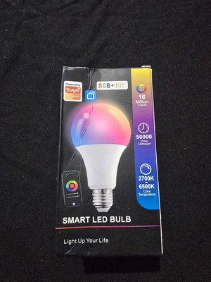 Smart WiFi RGB LED λάμπα E27 με εφαρμογή Tuya, 16 εκατομμύρια χρώματα
