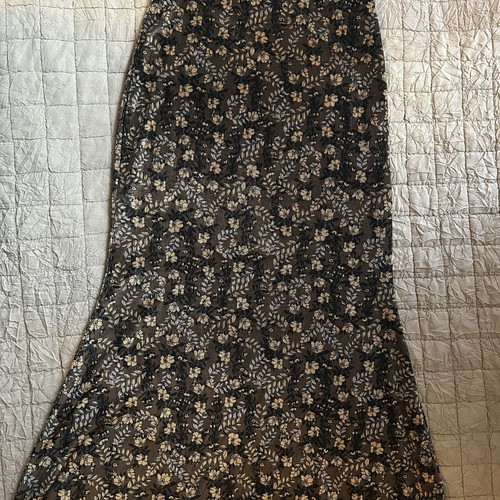 Vassia Kostara Corduroy Skirt Small Brown New