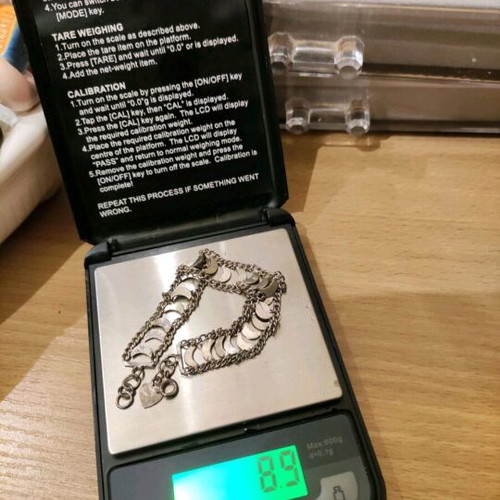 925 Silver Handmade Bracelet Used, Rare Piece