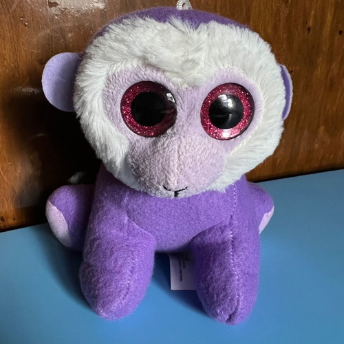 Plush monkey toy used