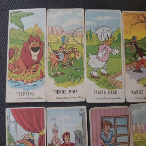 Melo Disney collectible cards used, pack of 12