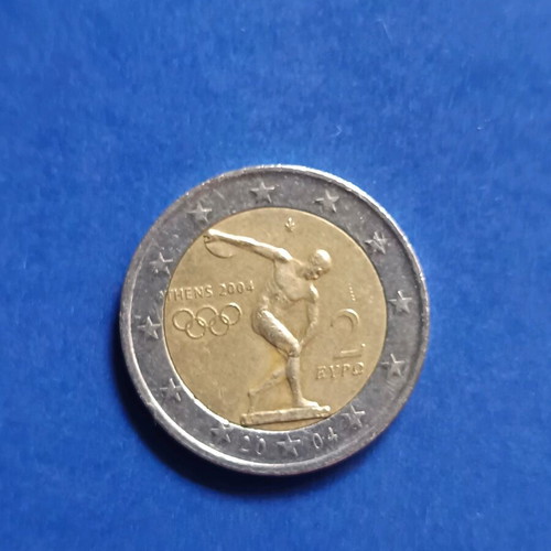 Collectible rare 2 euro coin like new, Athens 2004 Olympic Games