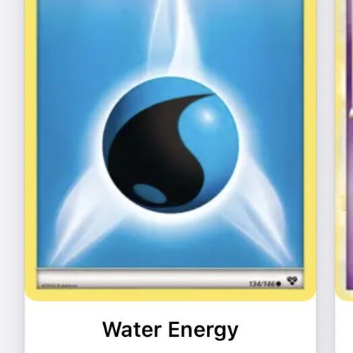 Pokemon energy cards used, pack of 3