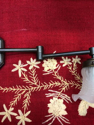 Ruga wall light used, old brass, 37cm diameter