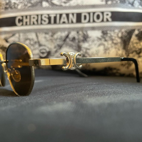 Celine sunglasses new, gold color