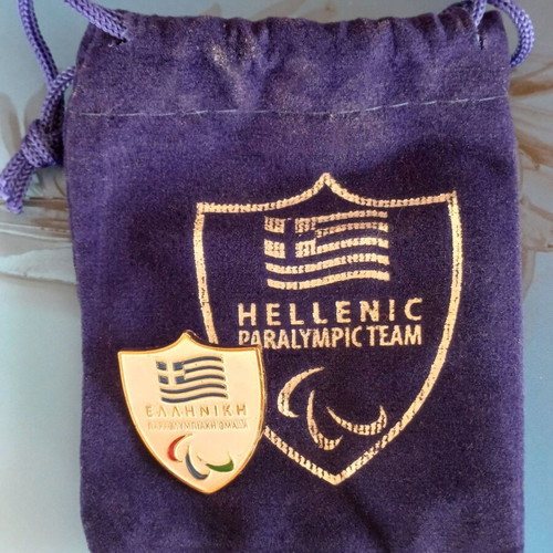 Hellenic Paralympic Committee Pin Milano-Cortina 2026 like new