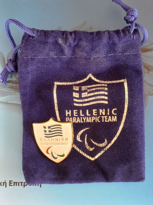 Hellenic Paralympic Committee Pin Milano-Cortina 2026 like new