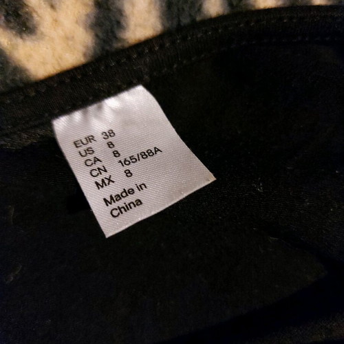 H&M dress black, elastic, like new, size S