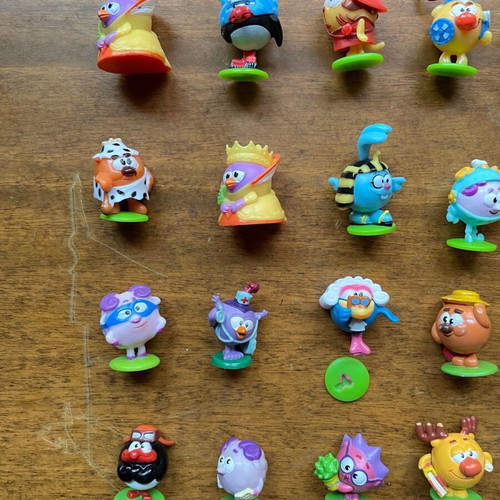 Kinder Surprise Chupa Chups figures used, pack of 21
