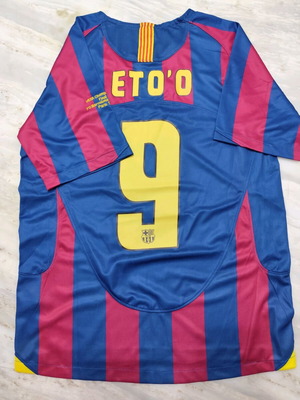 Barcelona Eto'o jersey size Small like new official replica