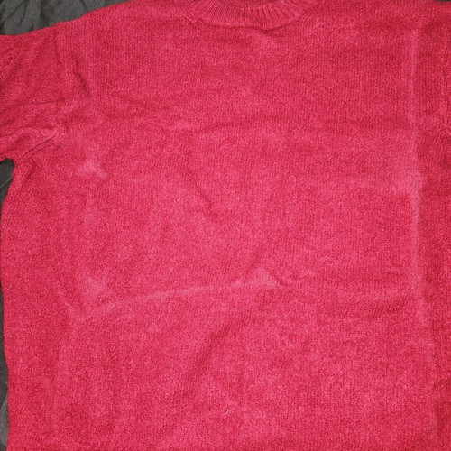 Sisley wool sweater like new, red
