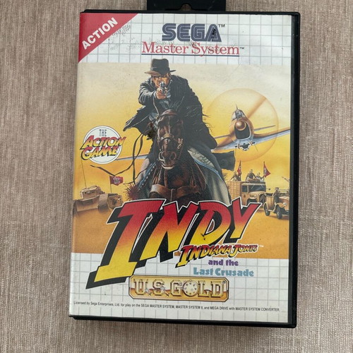 Indiana Jones Last Crusade Sega Master System used PAL English