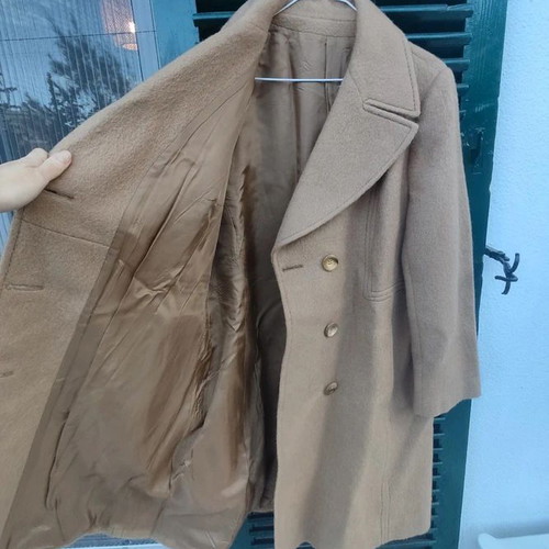 Camel Hair Wool Vintage 60's Coat Used