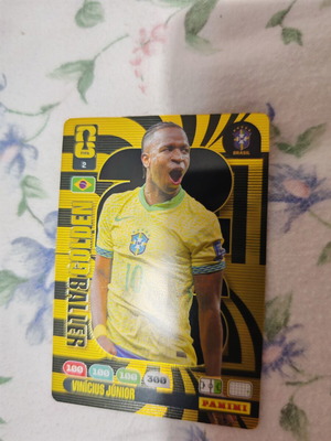 Panini World Cup 2026 Junior Vinicius Golden Baller Sticker New