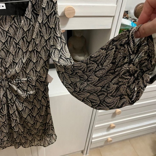 mini dress with knot zara BLOGGER'S FAVE! Zara Print Dress With Knot NWT