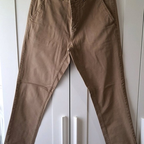 Pull & Bear men's pants used, dark beige, size L, autumn-winter
