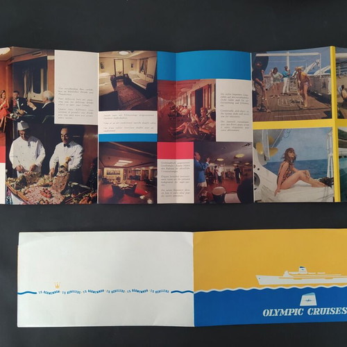 Olympic Cruises TS Agamemnon brochure 1960s
