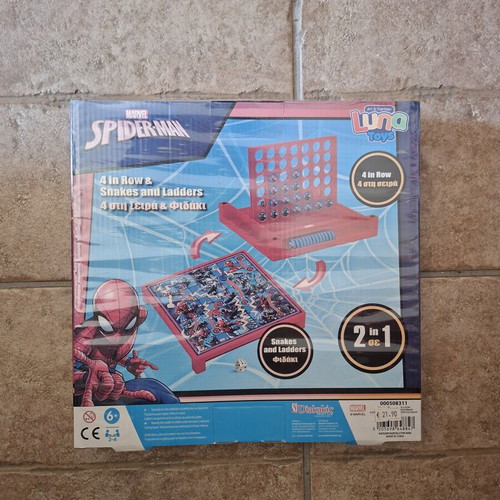 4 in a Row and Snakes and Ladders board game Spiderman