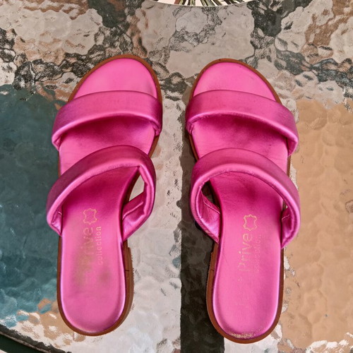 Just Greece Pink Flat Sandals Size 40 Like New