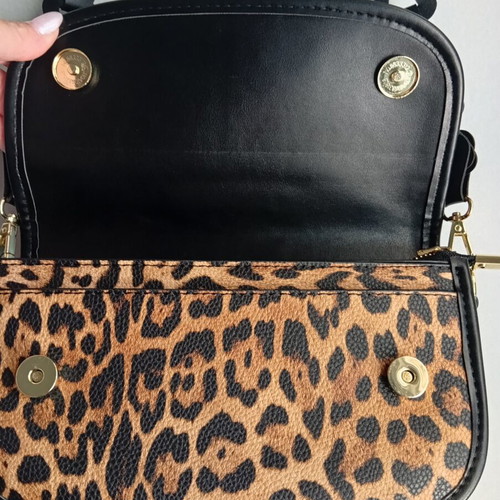 Leopard print shoulder bag new, small size