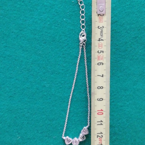 Wish stainless steel bracelet hearts silver color new