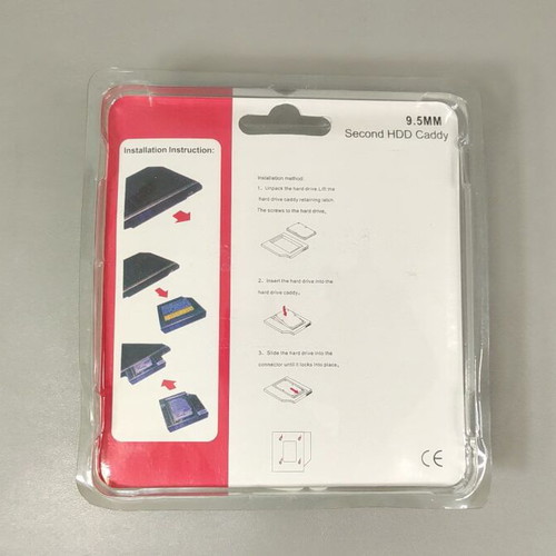 Caddy 9.5mm for SSD/HDD laptop expansion, new