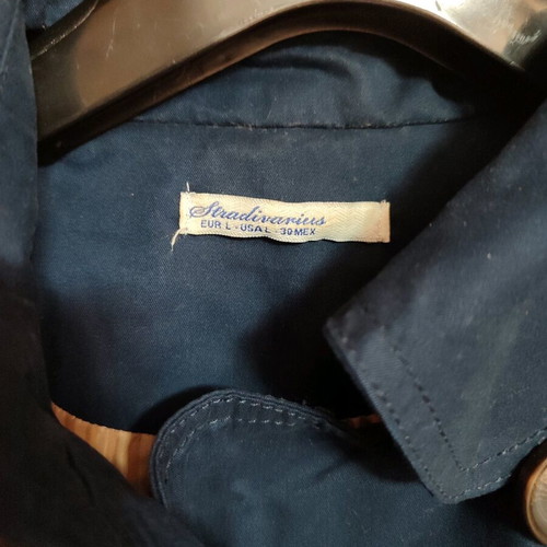 Stradivarius trench coat Large dark blue like new