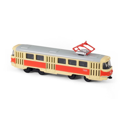 Miniature tram new, vintage metal 16cm