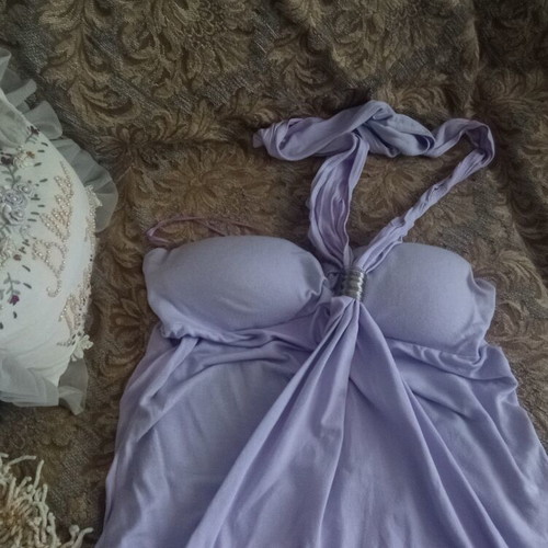 Backless blouse lilac size 48 like new