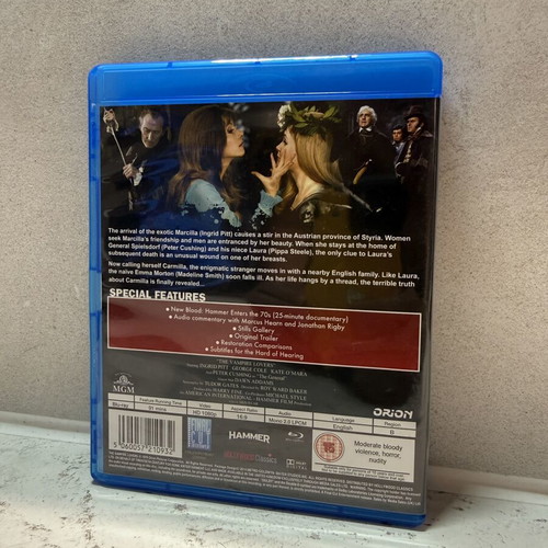 The Vampire Lovers Blu-Ray like new with English subtitles