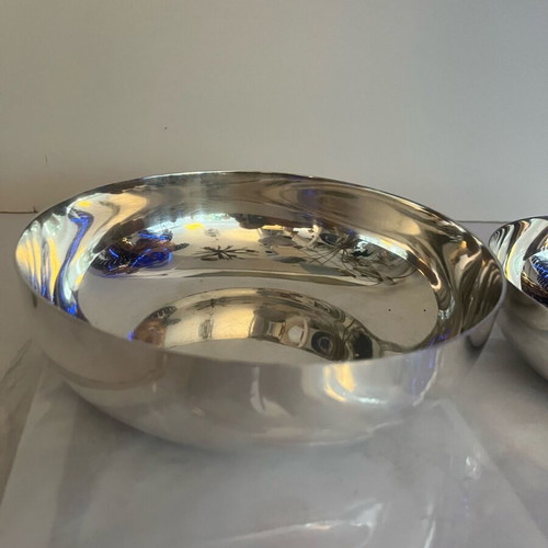 Christofle two bowls from 1960-70 used, 14cm and 12cm