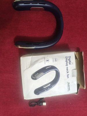 Portable Rechargeable Neck and Shoulder Fan with LED Display