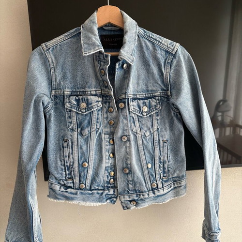 Allsaints denim jacket like new, blue, size XS