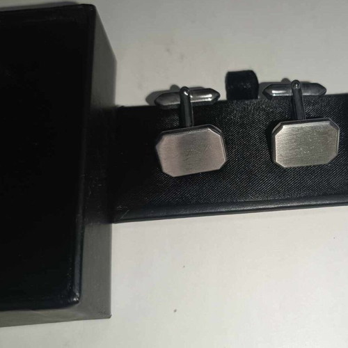 Ascot silver cufflinks like new in leather case