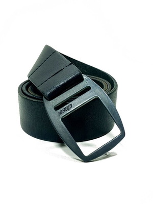 Diesel Doublerix leather belt, black, size 90