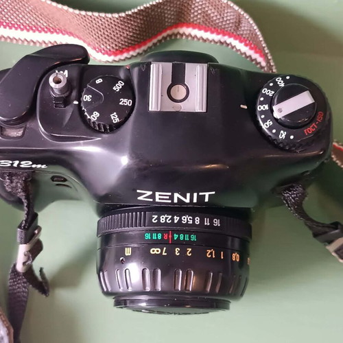 Zenit 312m analog camera with Zenitar f/2 lens used