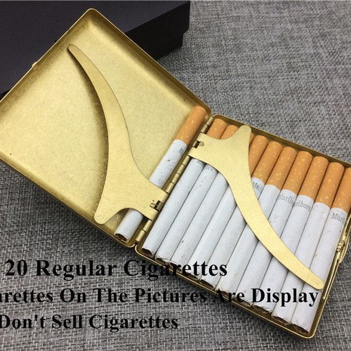 Sparta brass cigarette case new for 20 cigarettes