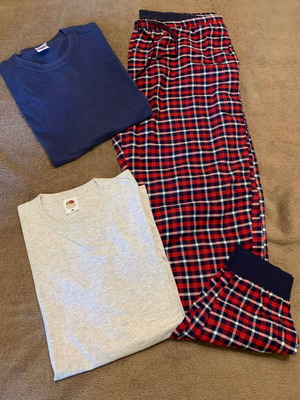 Homewear set men XXL like new, 3 pieces Fruit of the Loom