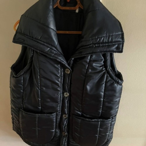 Boxnow black quilted sleeveless puffer vest XXL