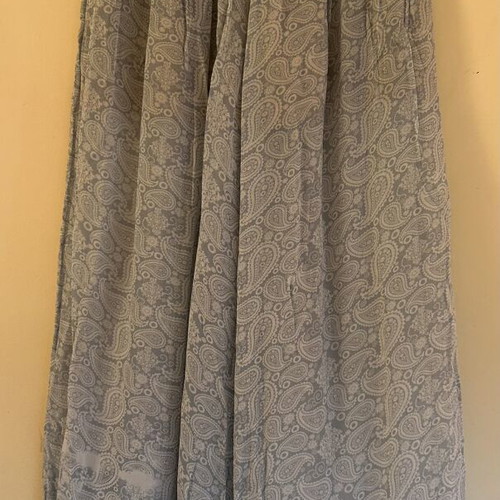 Zara wide-leg pants with paisley print, size XS/S, like new