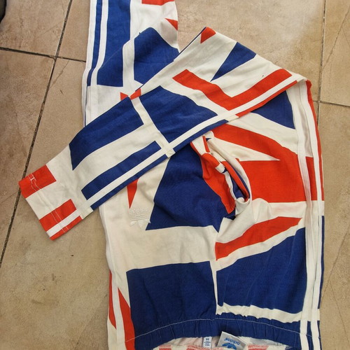 Adidas Union Jack vintage leggings XS like new, white