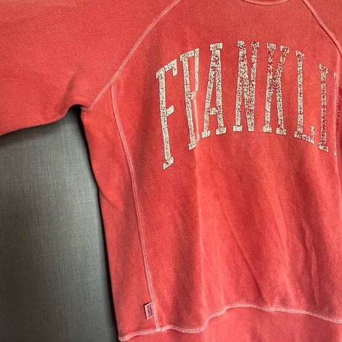 Franklin & Marshall Varsity sweatshirt vintage washed red size M like new