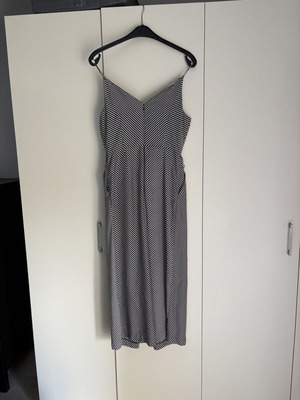 H&M jumpsuit with black and white stripes