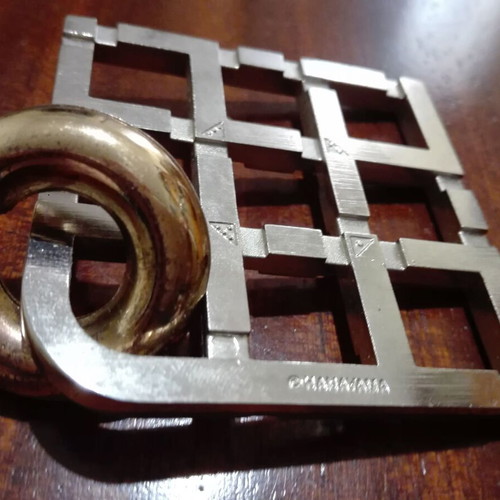 Cast Duet metal puzzle used, difficulty level 5