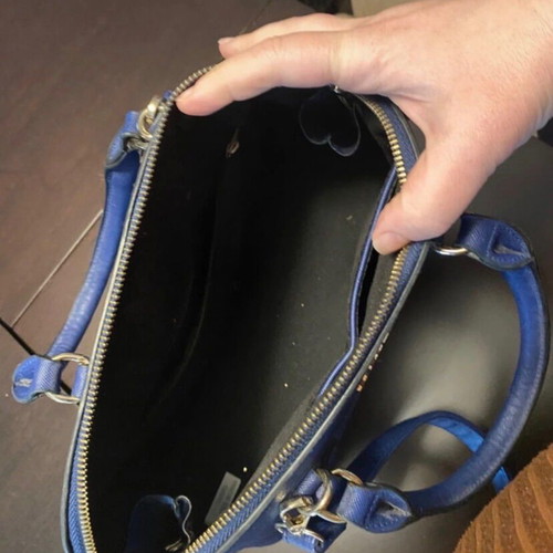 Handbag shoulder bag like new, blue and black