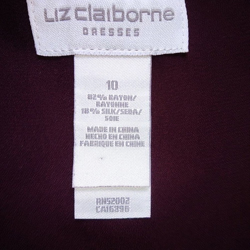 Liz Claiborne Sleeveless Velvet Top Purple/Burgundy Size M Like New