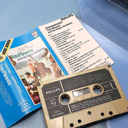 Tata Mirando and His Gipsy Orchestra Gipsy Play cassette used, Philips stereo