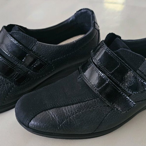 24HRS leather shoes new, anatomical, size 39, black