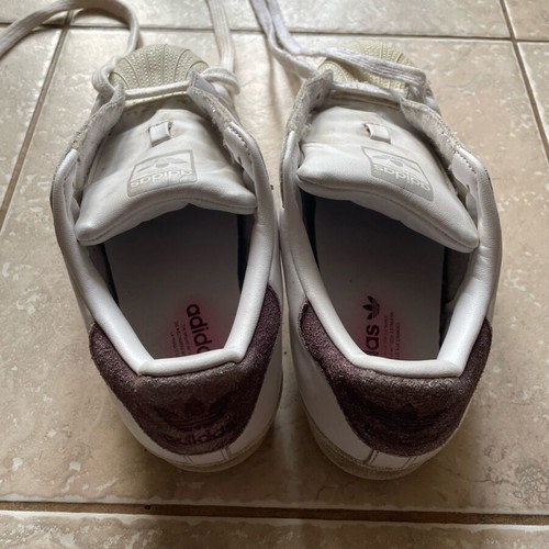 Adidas Superstar used athletic shoes size 38 black and white